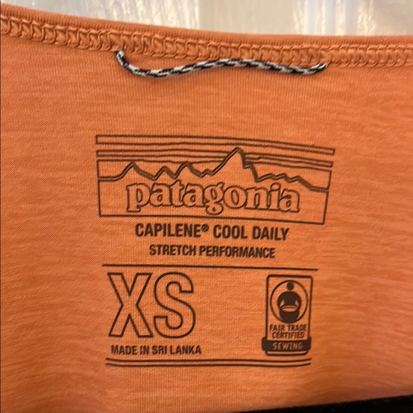 Patagonia Orange Womens Capilene Cool Daily Tank Top - Picture 3 of 4